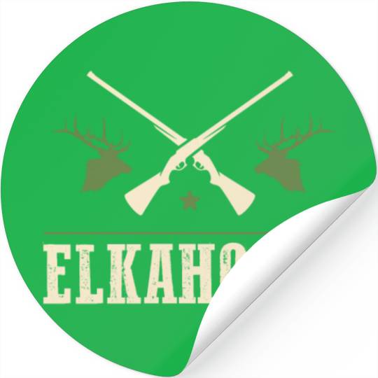 Elk Hunting Elkaholic Hunters Stickers