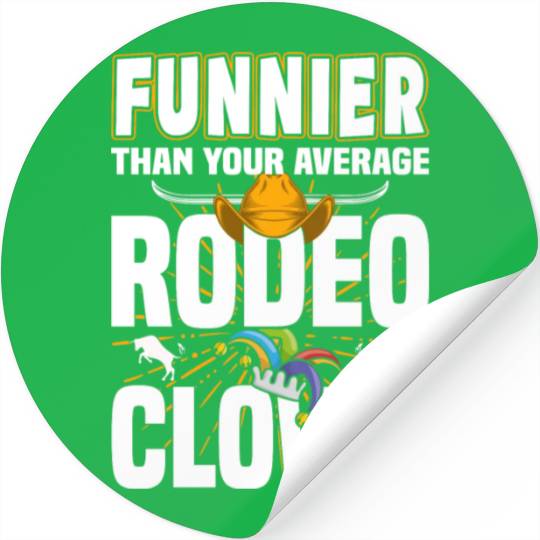 Rodeo Clown | Rodeo Cowboy Western Profession Stickers