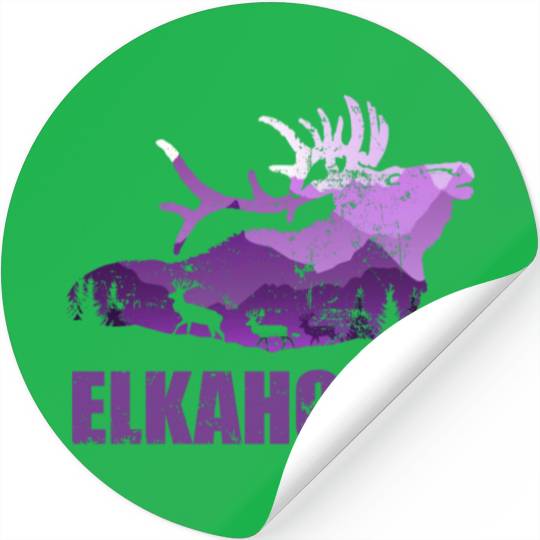 Elk Hunting Elkaholic Hunters Stickers