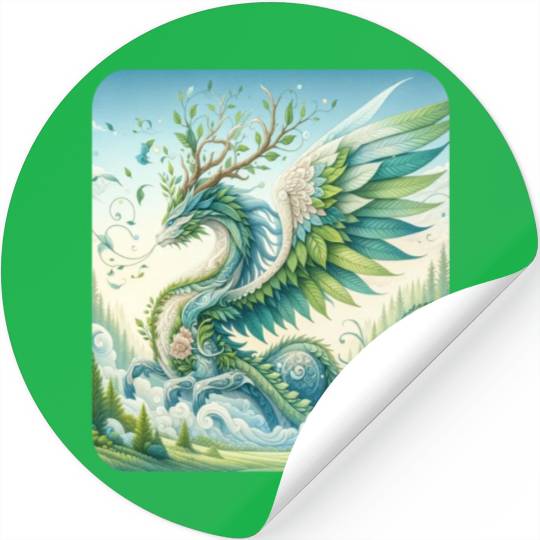 Nature Elemental Dragon Stickers