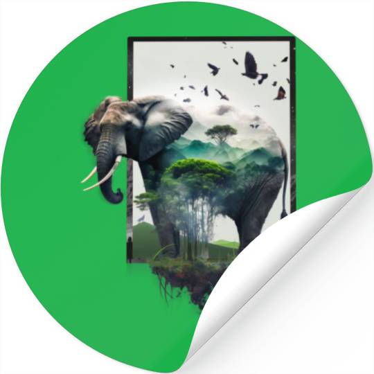 Save elephants Stickers