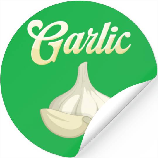 Garlic lover, Garlic Head, Garlic gift Stickers