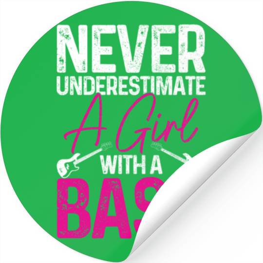 Bass Guitar Player Bassist Funny Gift Stickers