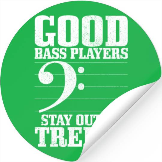 Bass Guitar Player Bassist Funny Gift Stickers