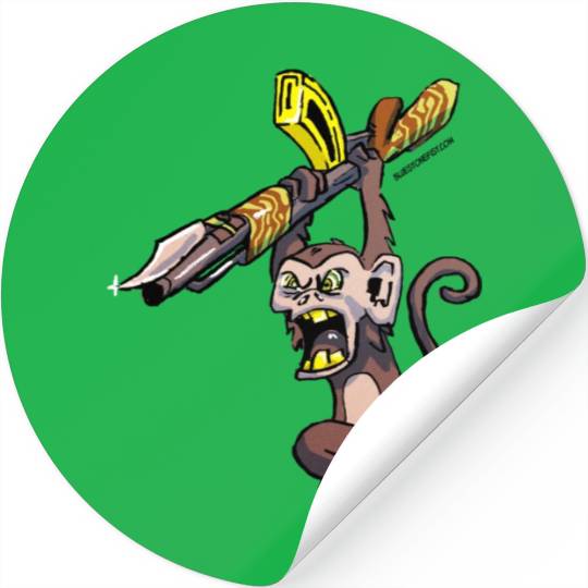 Berserkk AK47 Monkey Stickers