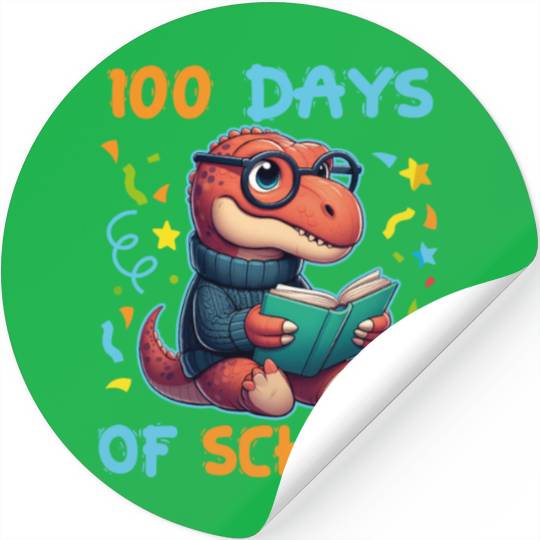 Cute Idea 100 Days Of School For Teachers Students Stickers