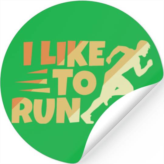 Runner Saying Stickers