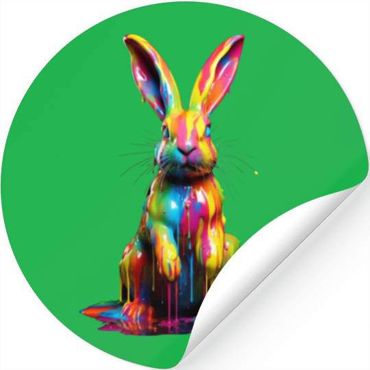 Rainbow Rabbit Stickers
