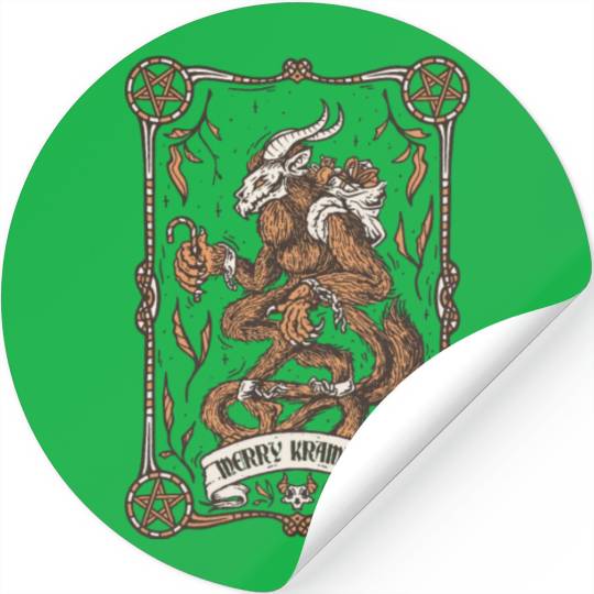 Merry krampus Stickers