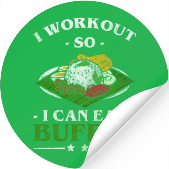 Buffet Delicious Hotel Glutton Stickers