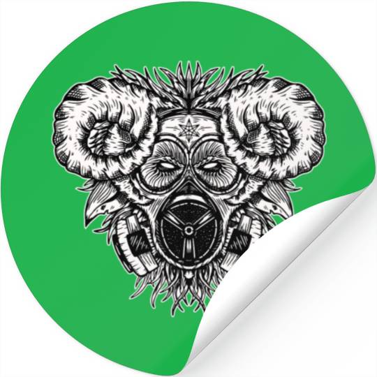 Skull Goat Beast Artwork Stickers