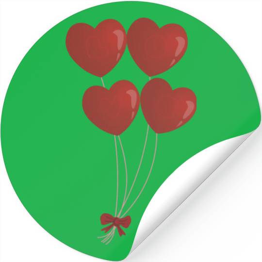 Love Balloons Stickers
