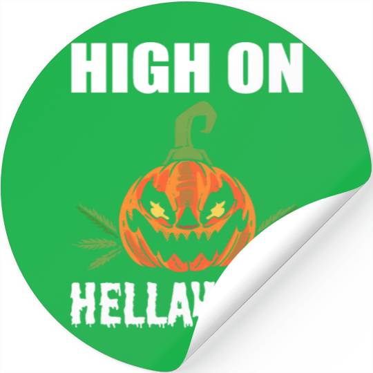 High On Hellaweed Gangster Gift Stickers