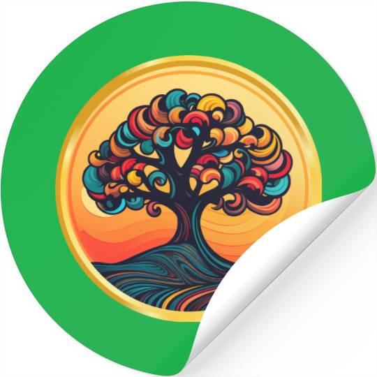 Fall Color Tree Stickers