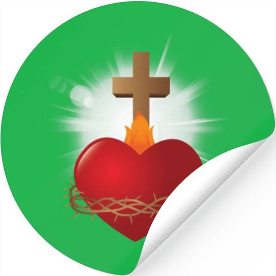 sacred heart of jesus Stickers