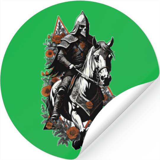 Knight on his horse Stickers