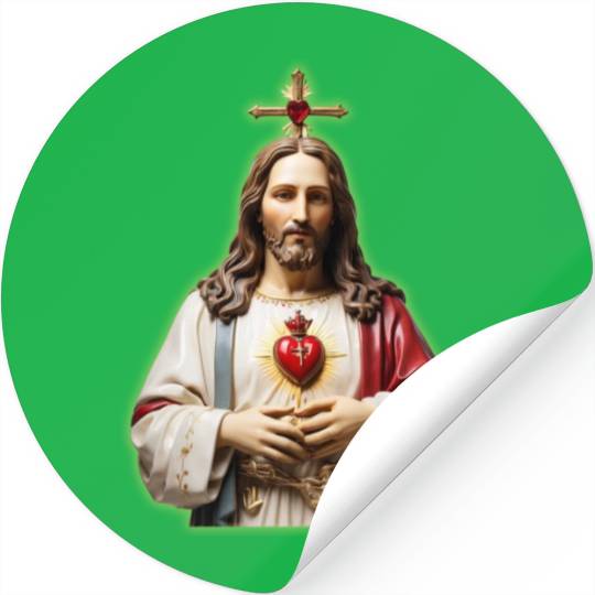 sacred heart of jesus Stickers