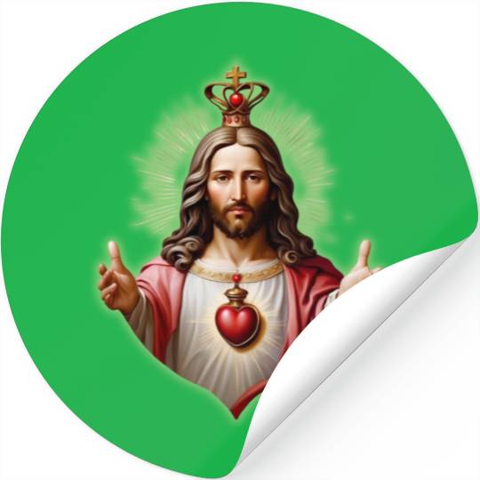 sacred heart of jesus Stickers