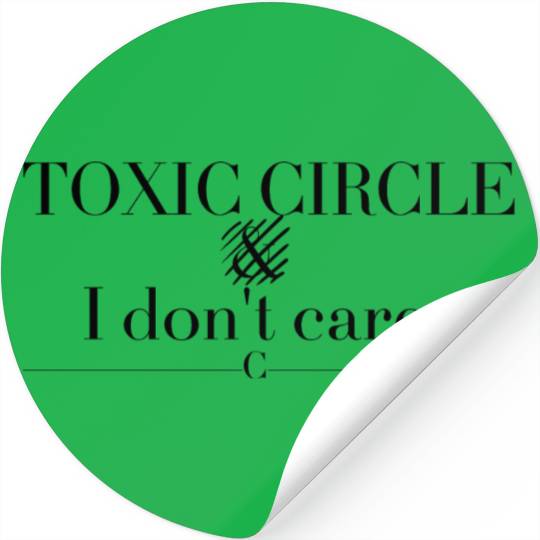 toxic circle Stickers