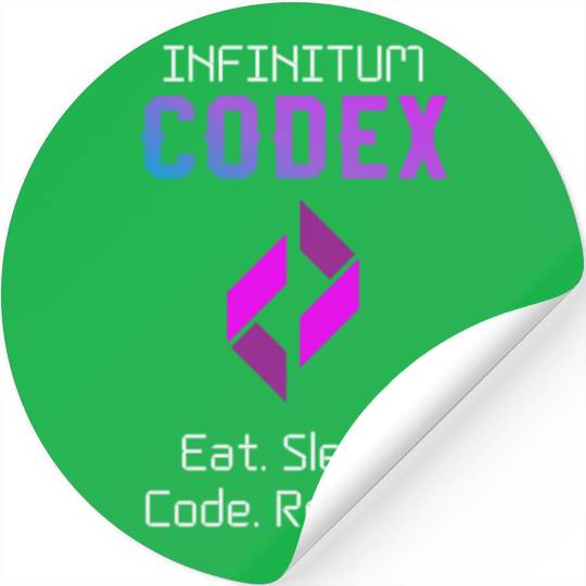Programmer Codex Eat Sleep Code Repeat Stickers