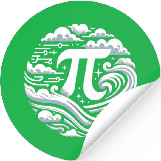 Funny Pi Day 2024 3,14 Pi Number Symbol Math Stickers
