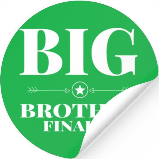 Big Brother Finally Older Brother Gift Stickers