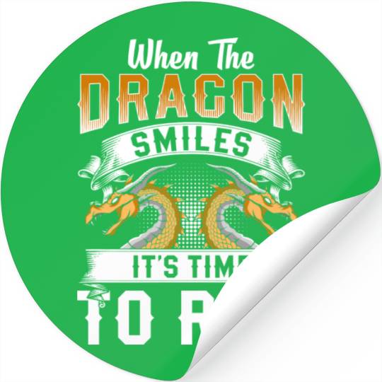 Dragon Mythical Creatures Flies Stickers