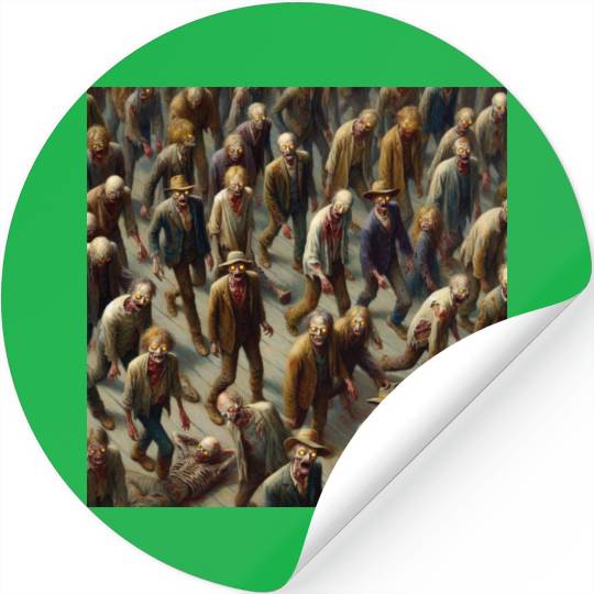 Undead Zombie Horde 2 Stickers