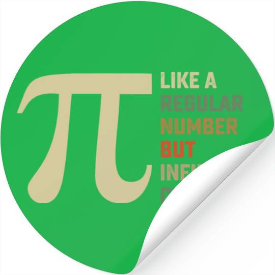 Like a Regular Number But Infinitely Cooler Pi Day Stickers