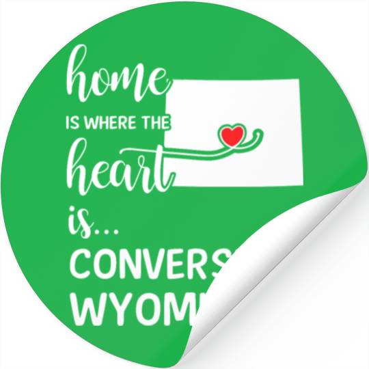 Converse County Wyoming Is Where My Heart IsGift Stickers