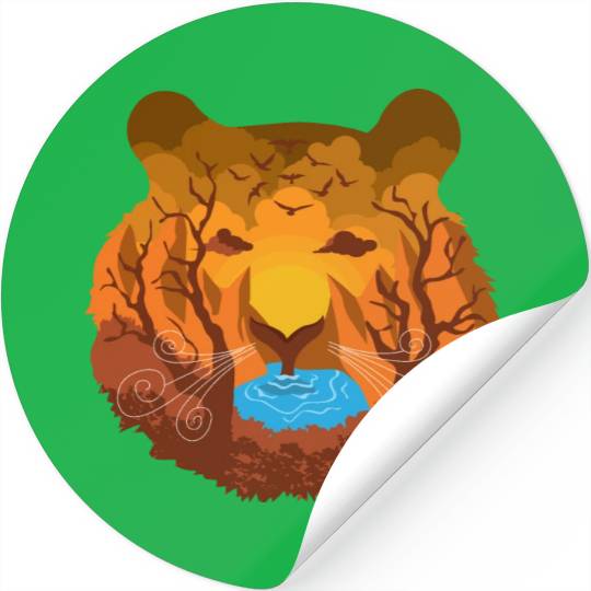 Tiger Nature Stickers