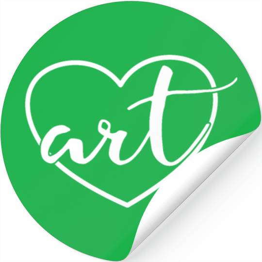 Art Heart Back To School Painting Art Teacher Stickers