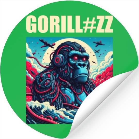 gorilla robot Stickers
