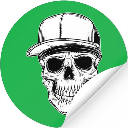 Vintage Skull Gangster use Cap Stickers
