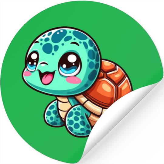 Graceful Sea Turtle Serenity Stickers
