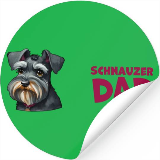 Schnauzer Dad Stickers