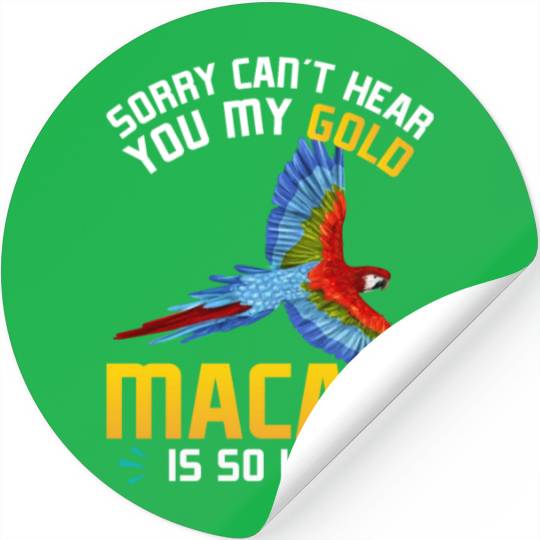 Blue Macaw Gold Macaw Ornithologist Enthusiast Stickers