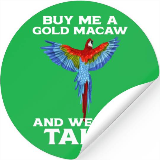Blue Gold Macaw Ornithologist Enthusiast Gift Stickers