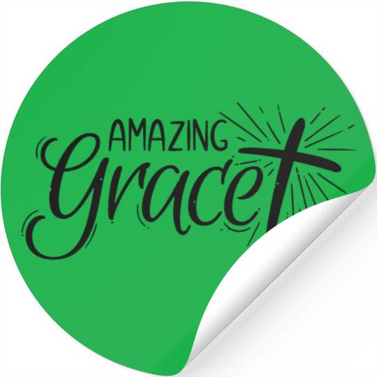 Amazing Grace Lettering Stickers