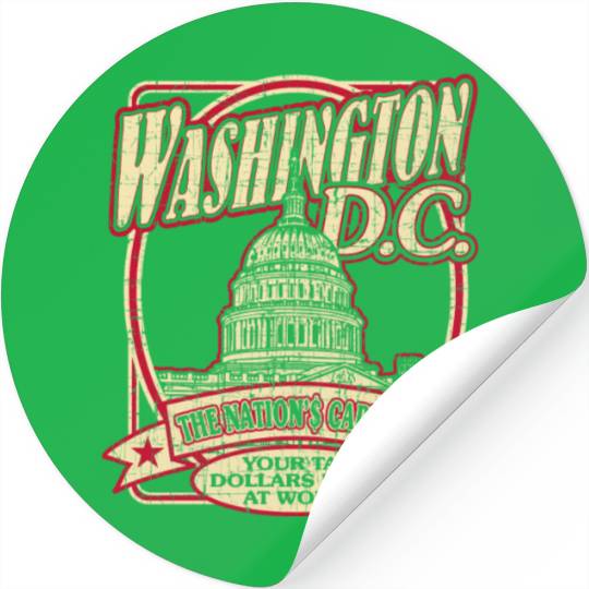 Washington D.C. Souvenir Satire Stickers