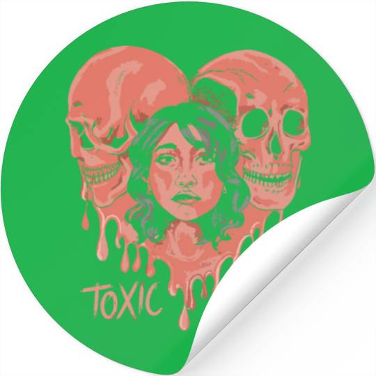 Toxic Love Valentine Couple Stickers