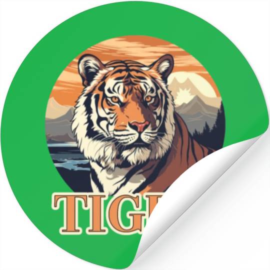 Tiger Design for a Tiger lovers Stickers