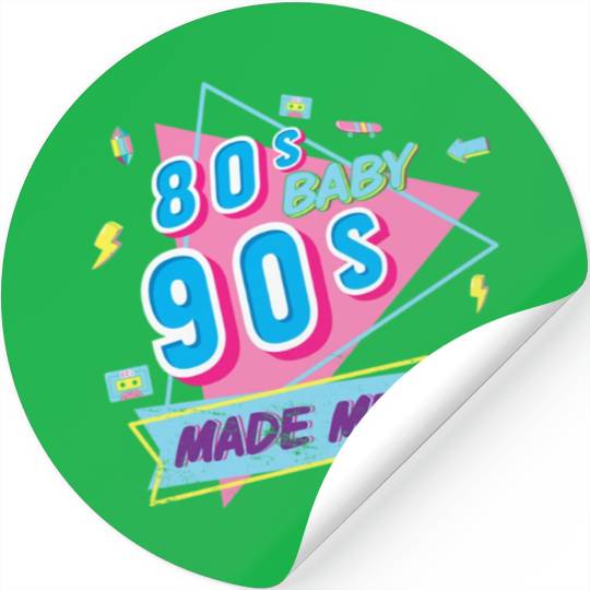 90s made me retro vibe Stickers