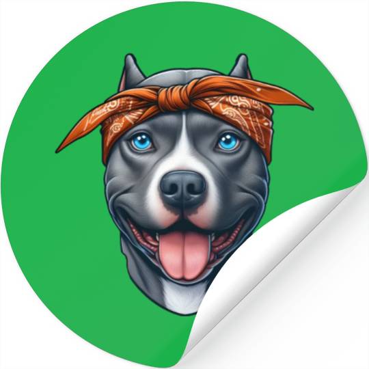 Pitbull The Gangster Stickers