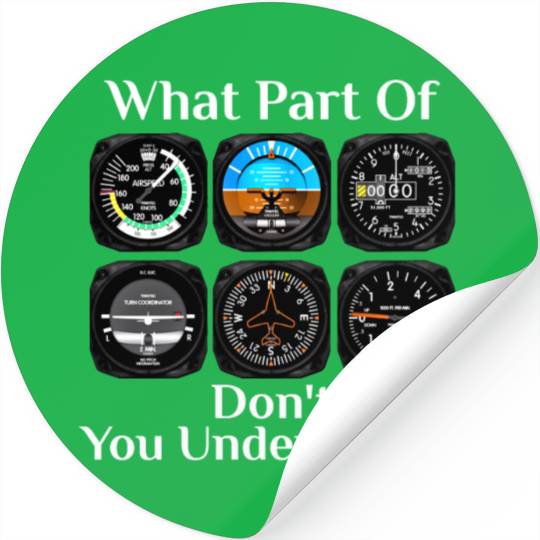 Funny Pilot Art Men Women Aviation Airline Pilot I Stickers