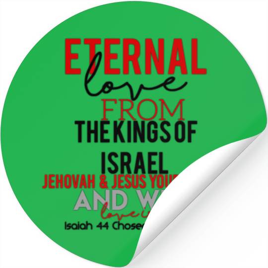 CHOSENHEART ETERNAL LOVE From Israel Stickers