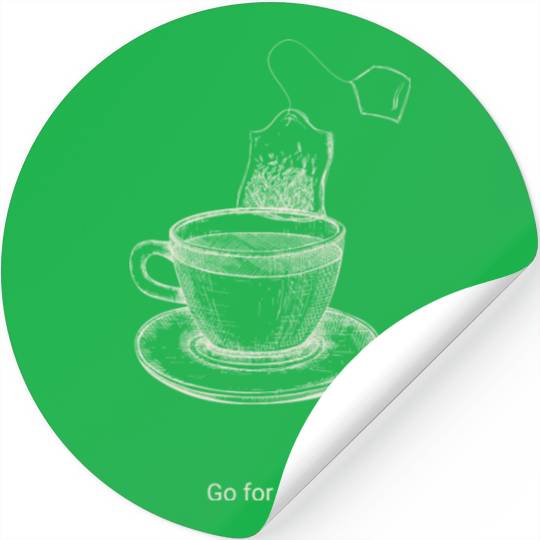 Go for it Positivi tea Motivational Tea Pun Gift Stickers
