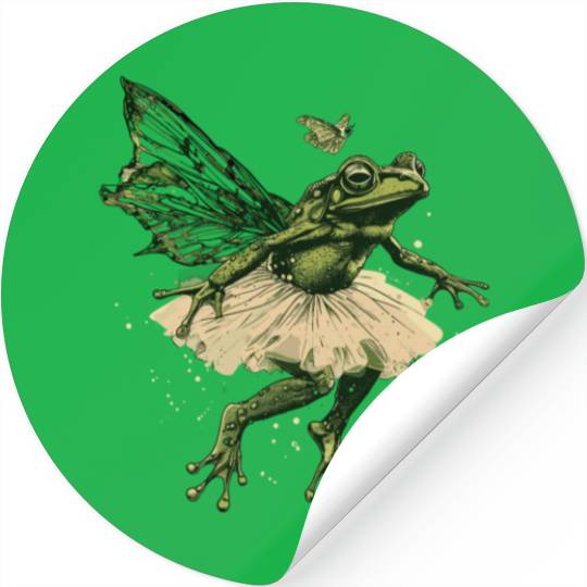 Ballet Frog Fairy Tale Amphibian Fantasy Animal Stickers