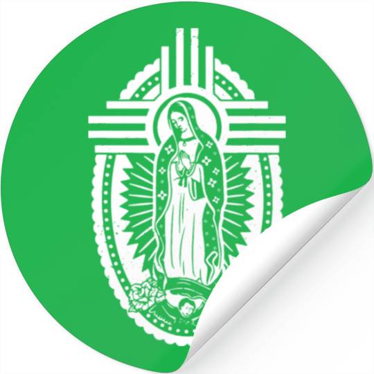Blessed Virgin Mary Our Lady of Guadalupe Stickers