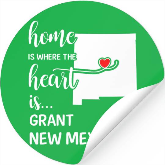Grant County New Mexico Is Where My Heart Is Gift Stickers
